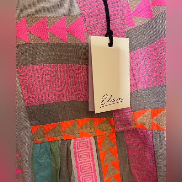 Elan Multicolor Mini Dress in Pink, Orange & Mint - Picture 6 of 9